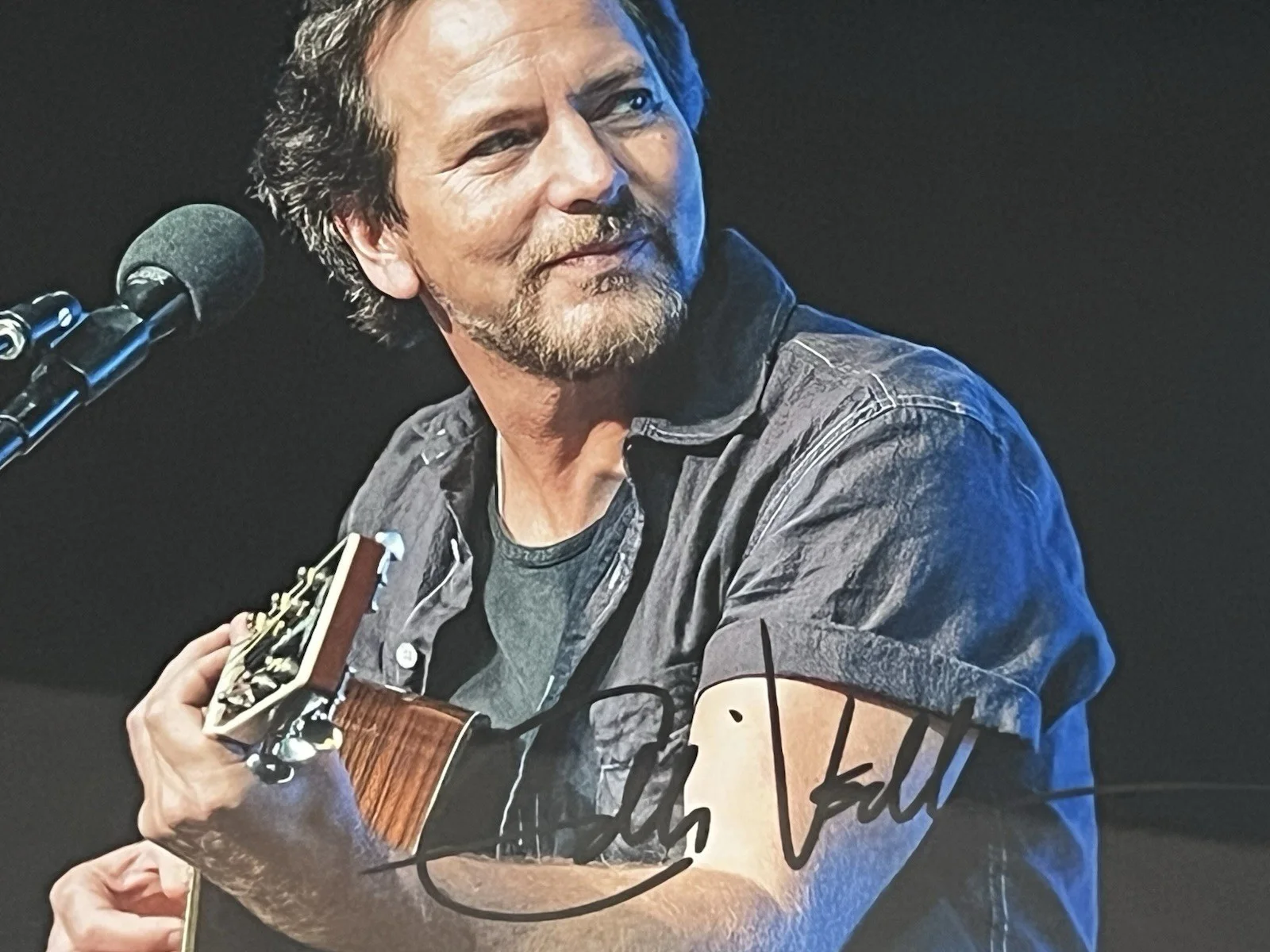 EDDIE VEDDER Framed Autographed signed 8 X 11.5 photo Pearl Jam, изображение 5