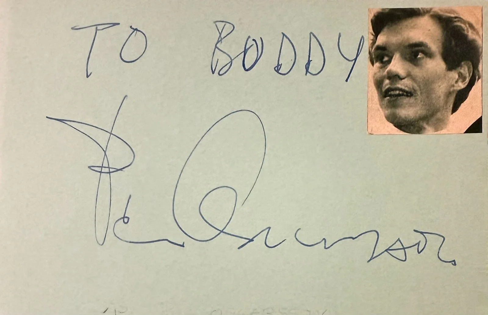 Per Oscarsson — PER OSCARSSON Signed Autographed 4x6 INDEX CARD Hunger Terror of Frankenstein, изображение 3