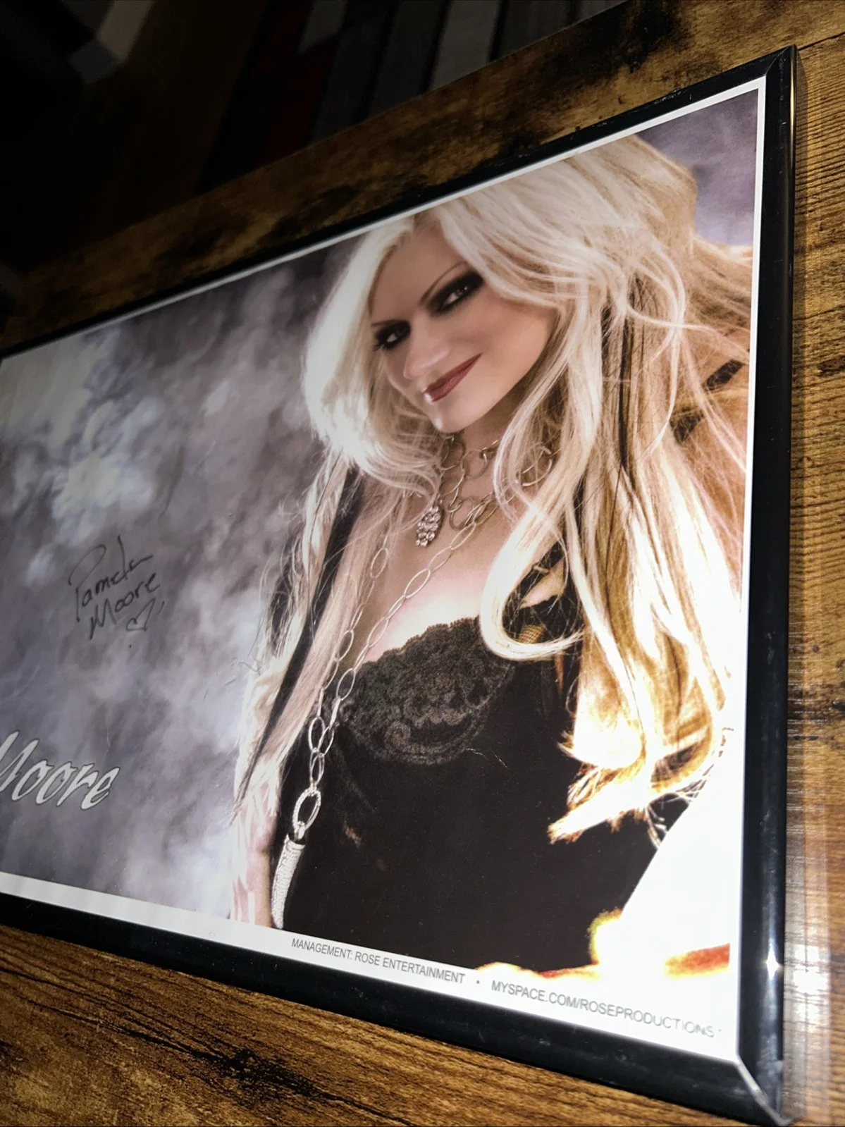 Pamela Moore “Sister Mary” Queensryche autographed 11x17 Framed Poster, image 5
