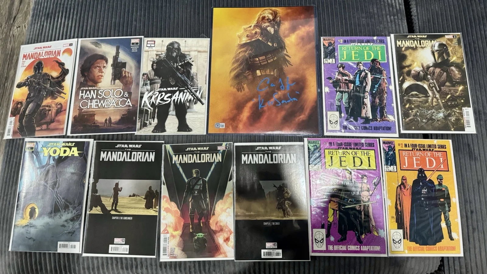 Carey Jones — The Book of Boba Fett Signed 11x14 'Krrsantan' Beckett COA w/Comics! Carey Jones