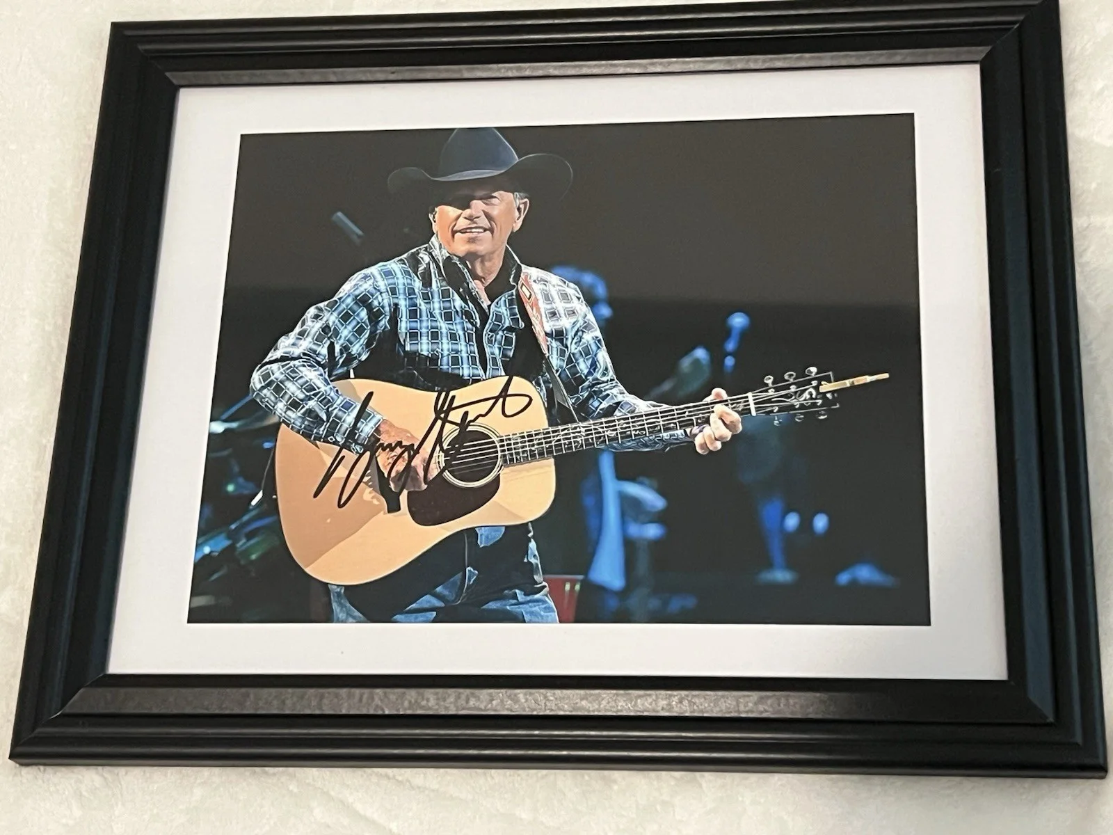 GEORGE STRAIT Autographed signed 8X11.5 Fully Framed photo Country Music Legend, изображение 4