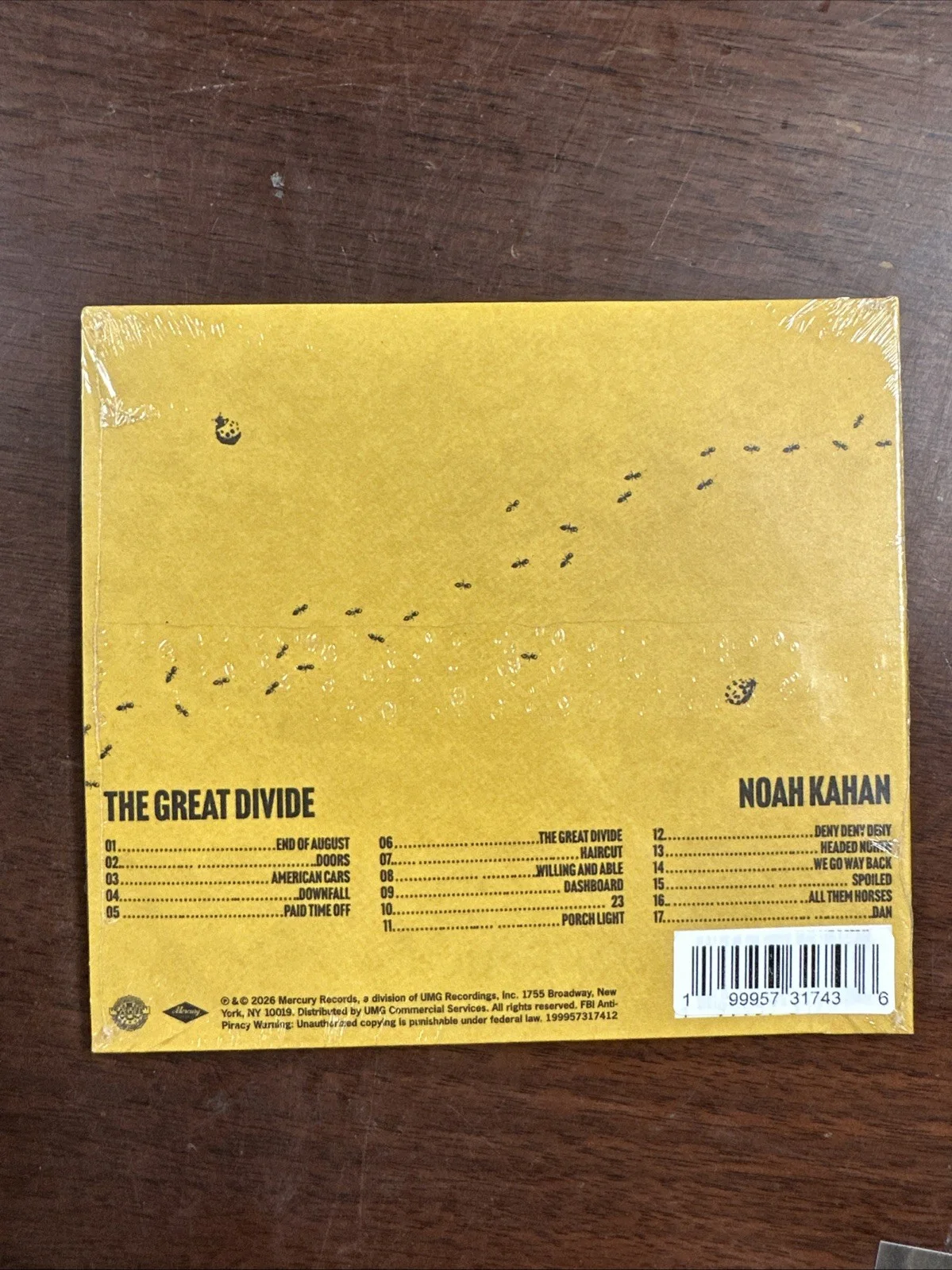 Noah Kahan - The Great Divide SIGNED CD - Autographed Insert BRAND NEW IN HAND, image 3