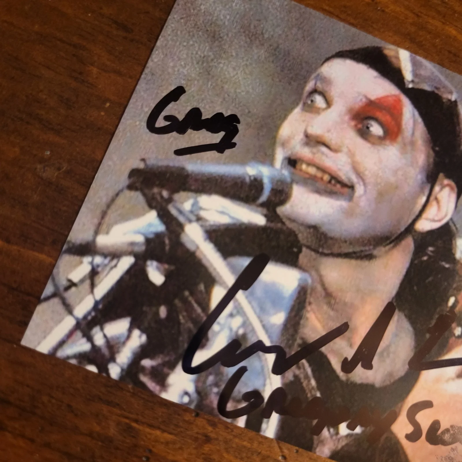 Gregory Scott Cummins — Gregory Scott Cummins Batman Signed 4x6 Autograph, image 2
