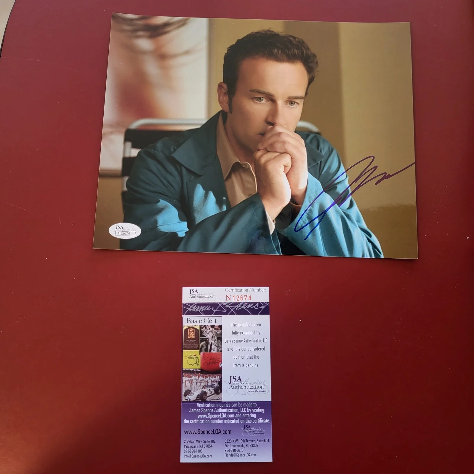 Julian Mcmahon — Julian Mcmahon Nip Tuck Hand Signed 8x10 Autograph Photo JSA