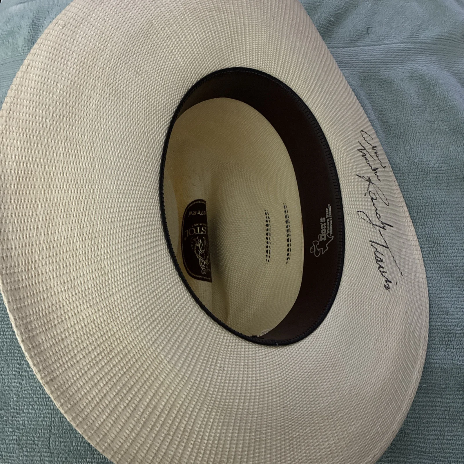 Randy Travis Autographed Resistol Cowboy Hat 7 1/4, image 2