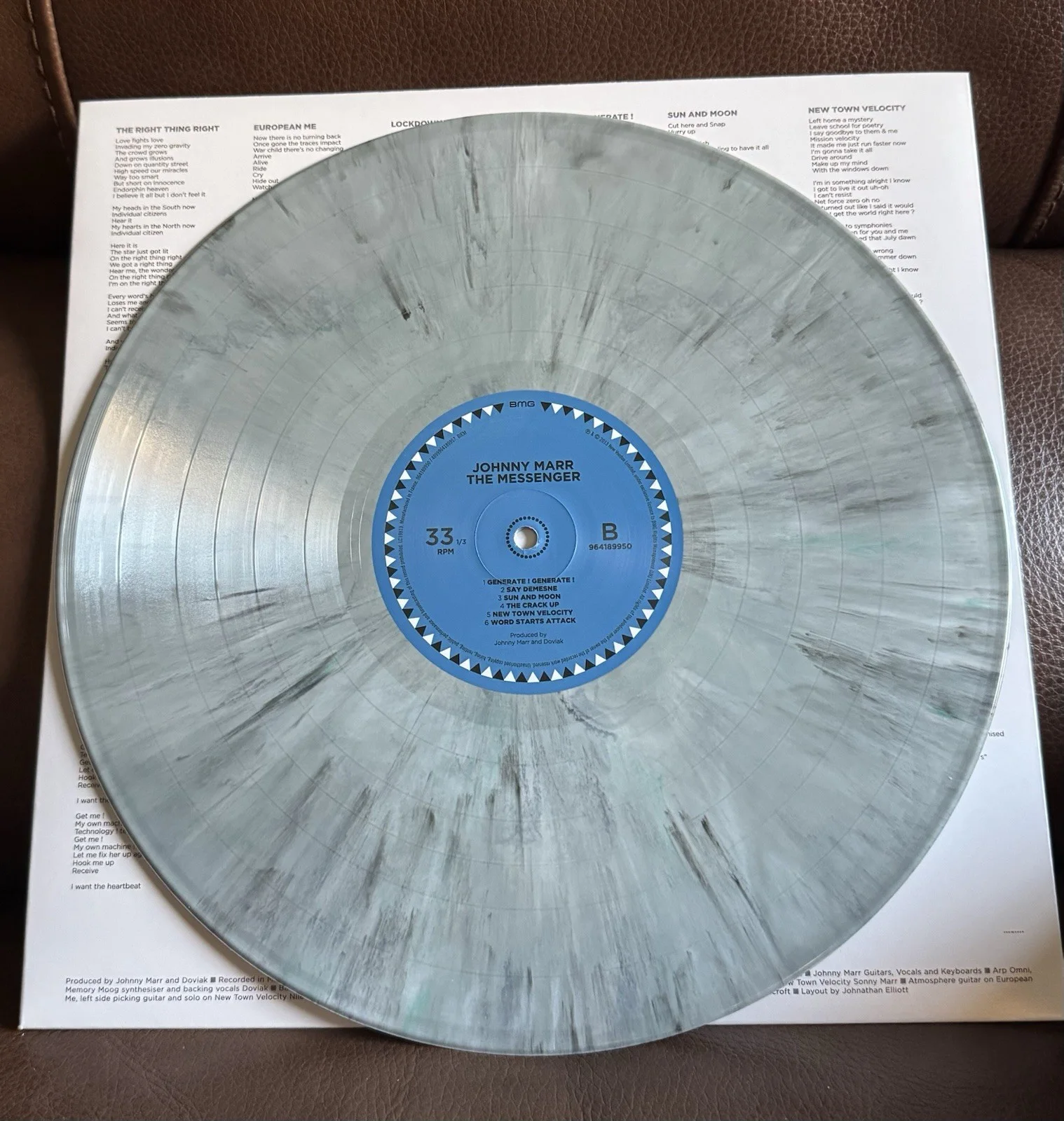 Johnny Marr In Person Signed Vinyl & Insert The Messenger Exact Proof The Smiths, изображение 4