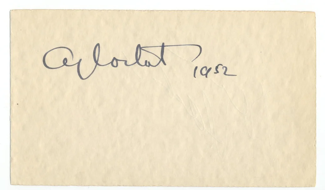 ALFRED CORTOT - Orig Autograph 1952 - Renowned French Classical Pianist, image 2