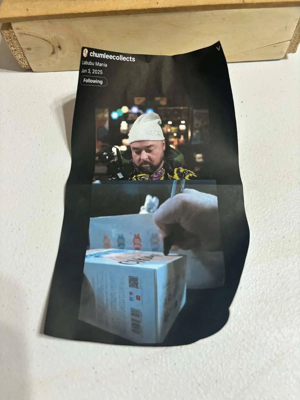 pawn stars chumlee autograph labubu box !!!! BOX ONLY !!!, image 5