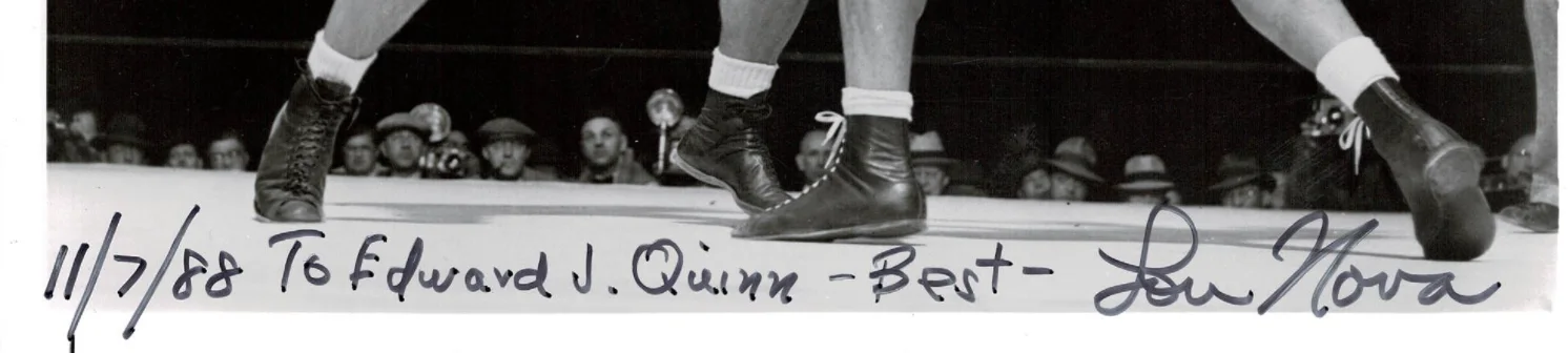 Lou Nova Boxer Autographed Signed 8x10 Photo AMCo COA 20723, изображение 2