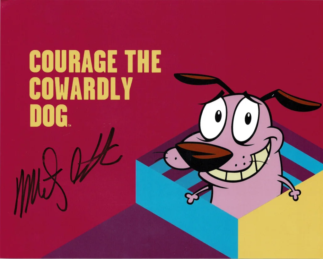 Marty Grabstein — Marty Grabstein Courage The Cowardly Dog Signed 8x10 Photo AMCo COA 16254