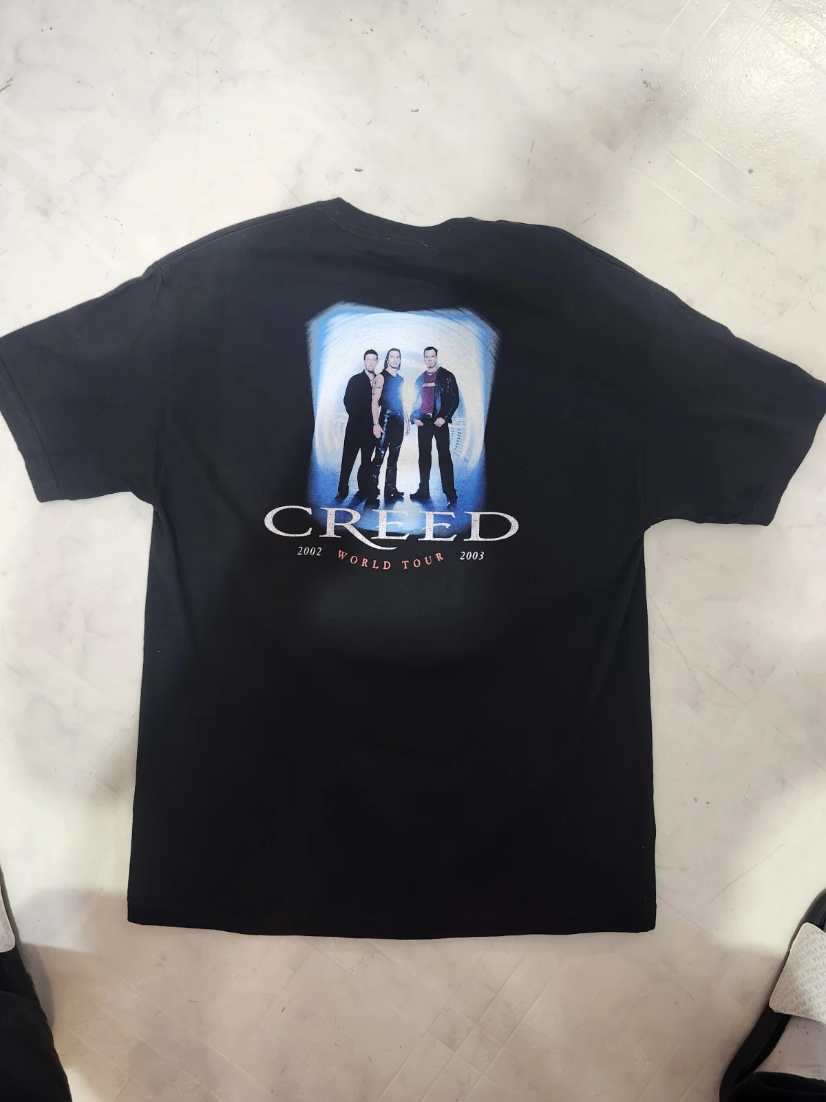 Scott Stapp — Vtg Creed Band Weathered Would Tour SCOTT STAPP Autographed Signed Shirt Mens XL, изображение 3