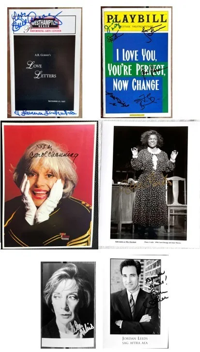 12 Broadway Stars — BROADWAY Autographed Lot of 12 Stars - Includes Photo's and Cast Playbills
