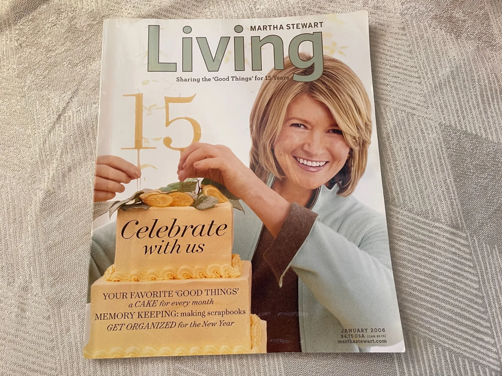 Martha Stewart — Vtg Martha Stewart Living Magazine January 2006 - 15th Anniversary Celebration