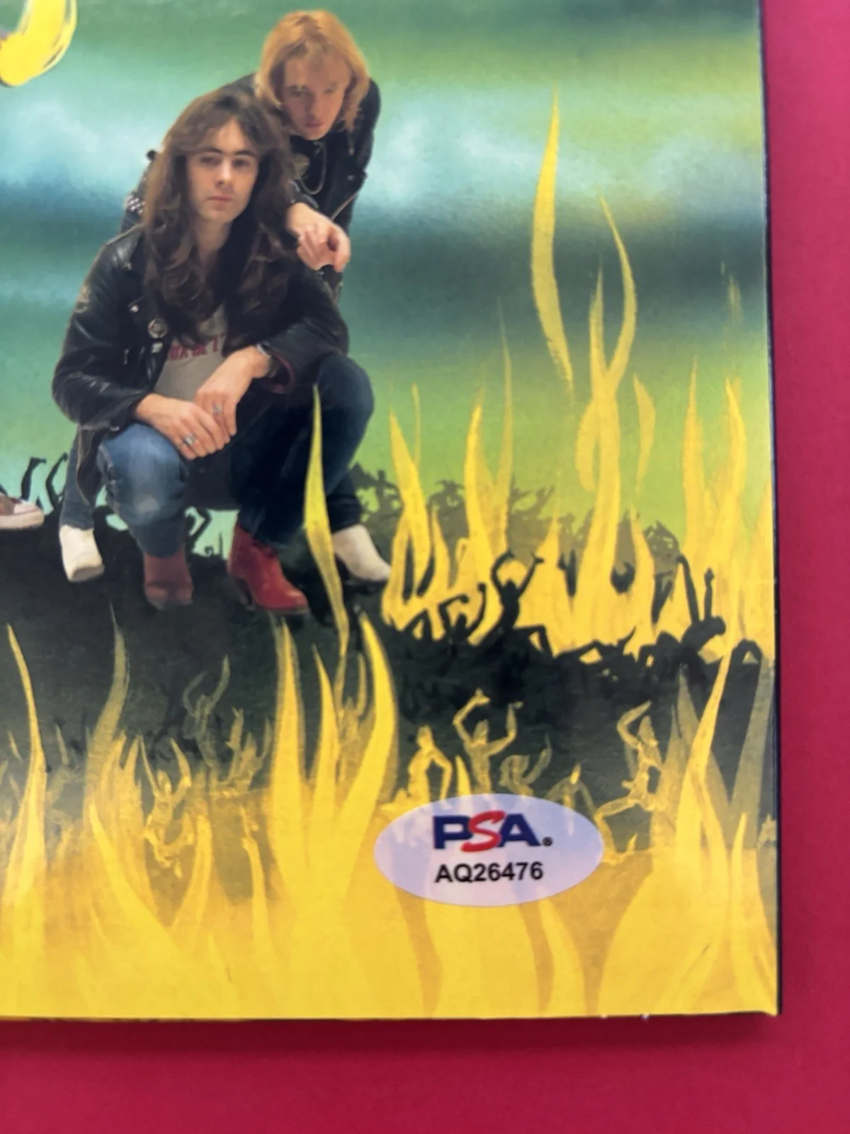 BRUCE DICKINSON Signed IRON MAIDEN BEAST Vinyl Album PSA DNA COA w/ Inscription, изображение 5