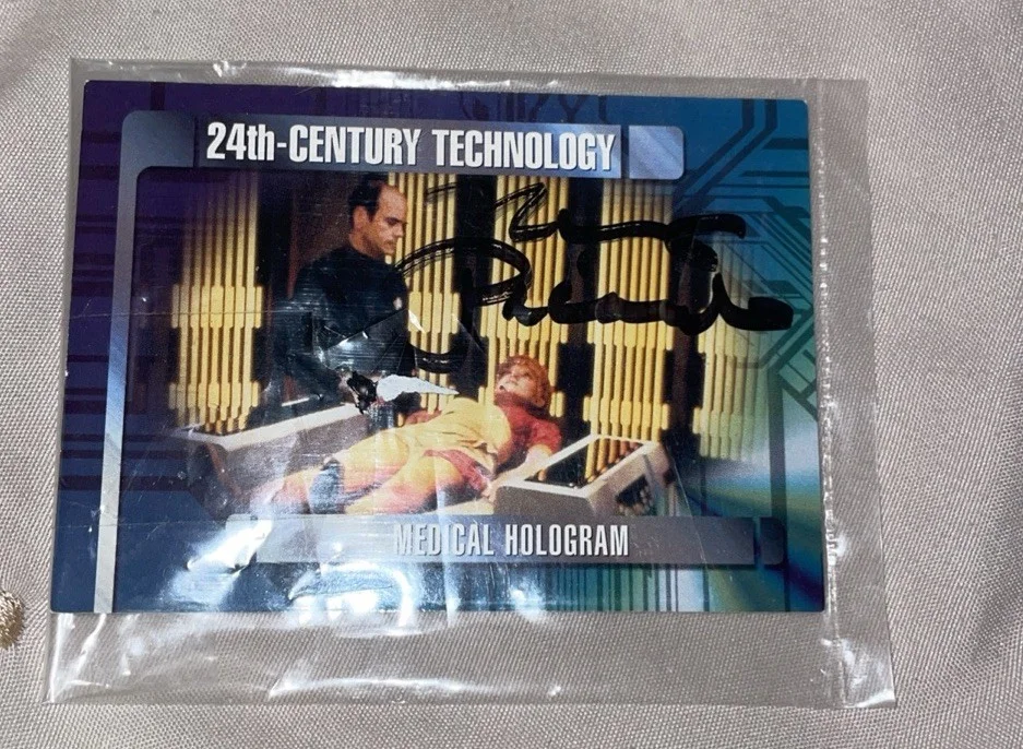 Robert Picardo — Star Trek Voyager Signed Card Medical Hologram 1995 Robert Picardo, изображение 2