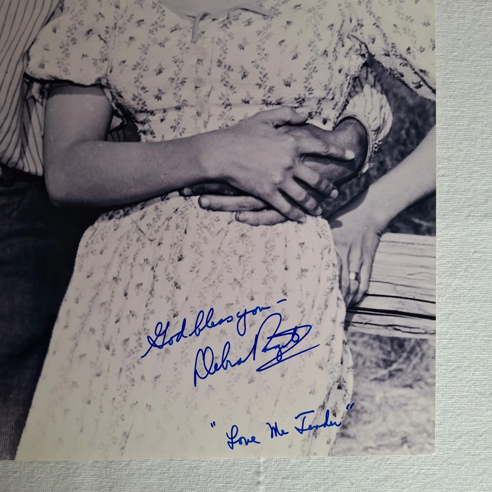 Debra Paget — DEBRA PAGET Autograph Signed 11X14 LOVE ME TENDER B&W Photo w/ COA ELVIS PRESLEY, изображение 3