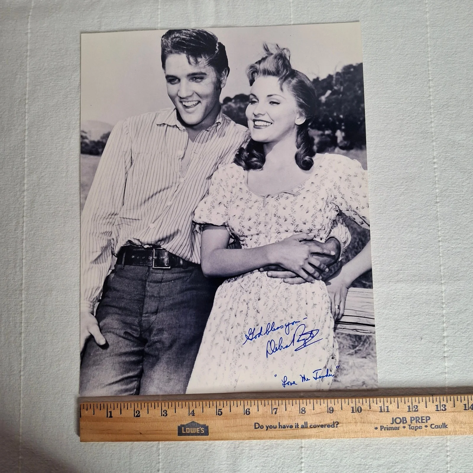 Debra Paget — DEBRA PAGET Autograph Signed 11X14 LOVE ME TENDER B&W Photo w/ COA ELVIS PRESLEY, изображение 4