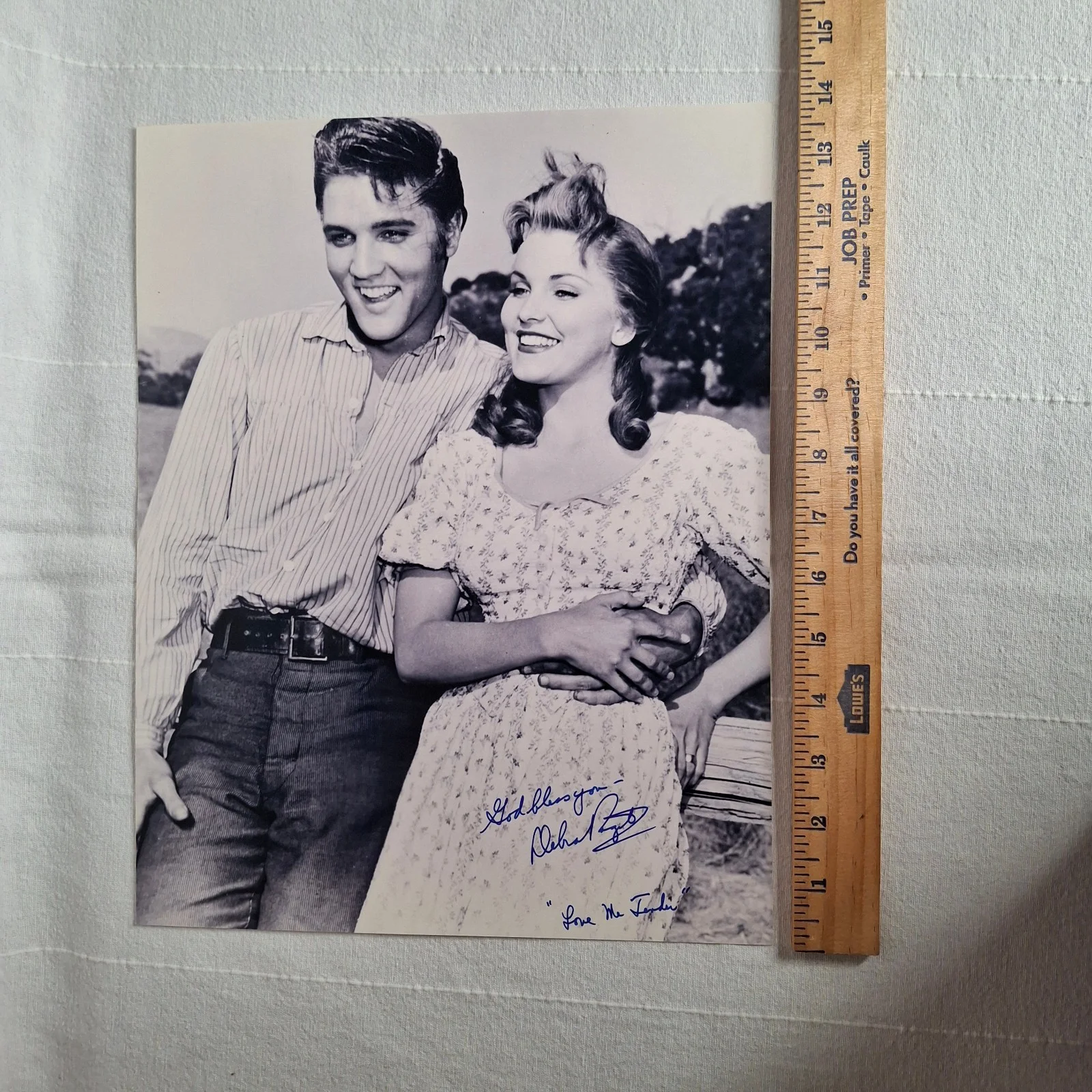 Debra Paget — DEBRA PAGET Autograph Signed 11X14 LOVE ME TENDER B&W Photo w/ COA ELVIS PRESLEY, изображение 5