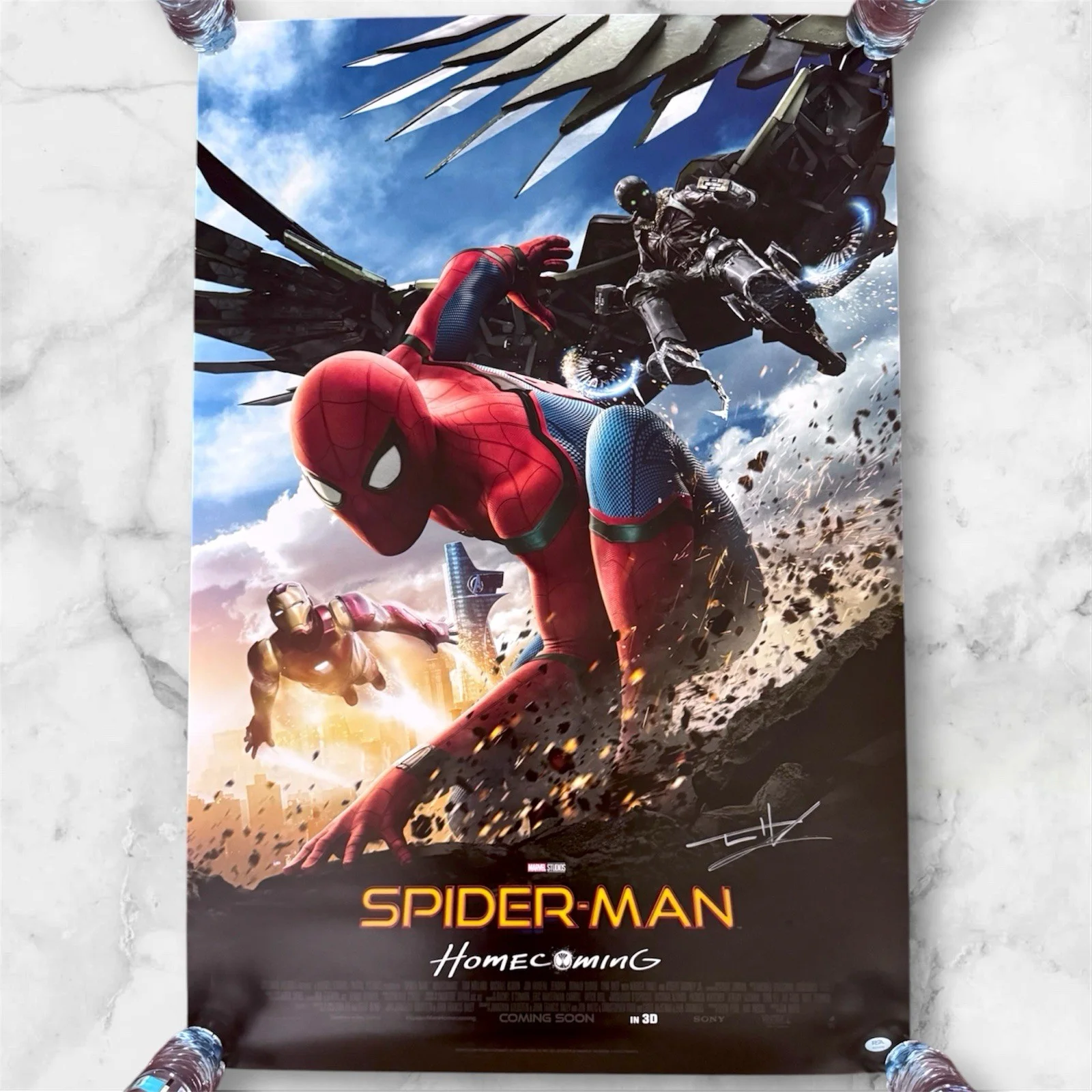 Tom Holland — Tom Holland Signed Autographed Spider-Man Homecoming Full 27x40 Poster PSA/DNA