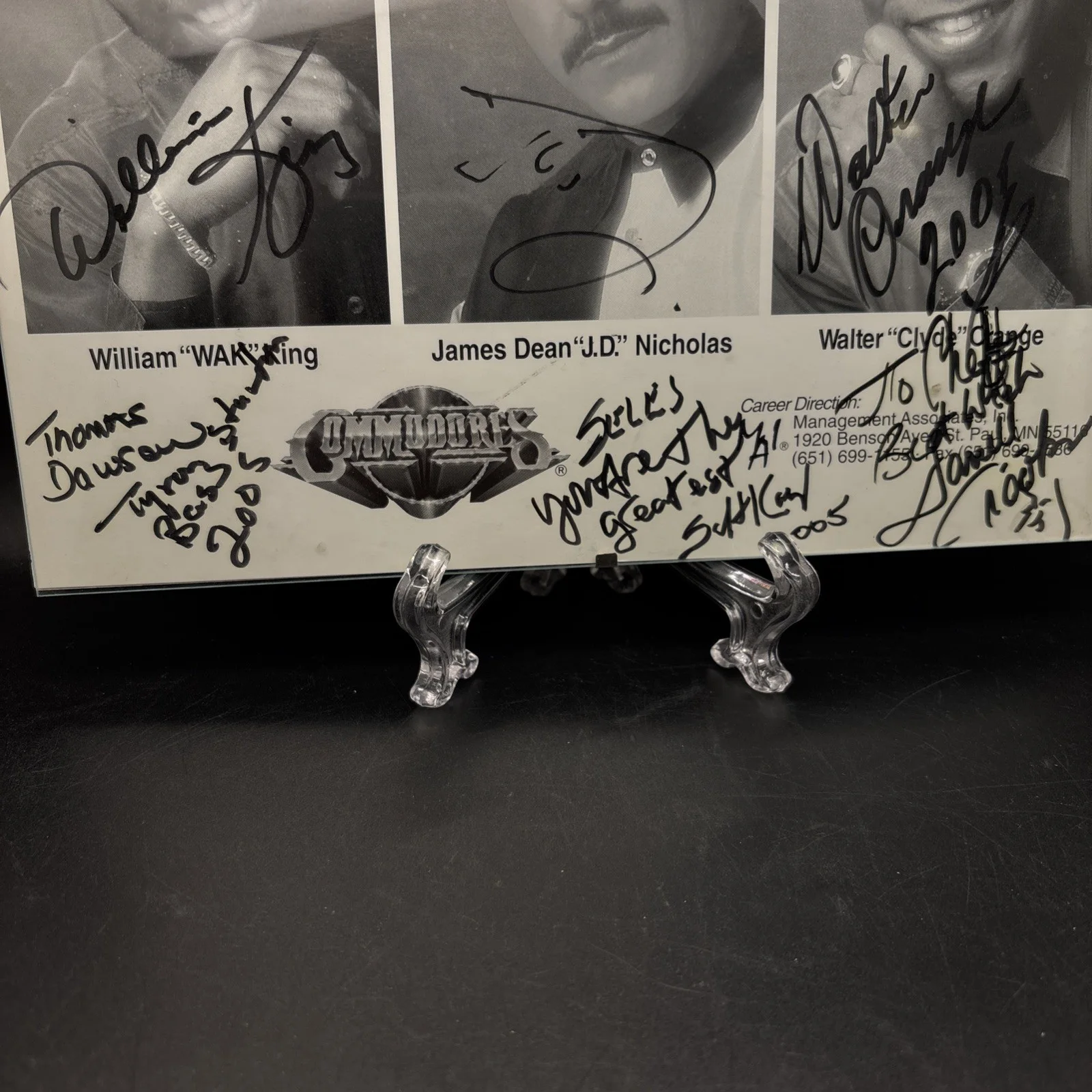 The Commodores 2005 Signed 8x10 Photo Under Plexiglass, image 2