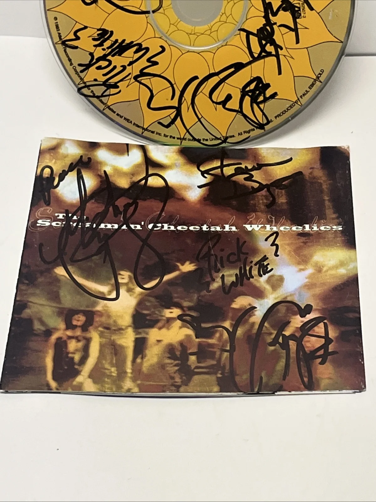 Signed Autographed Screamin Cheetah Wheelies Cd And Cd Cover, image 3