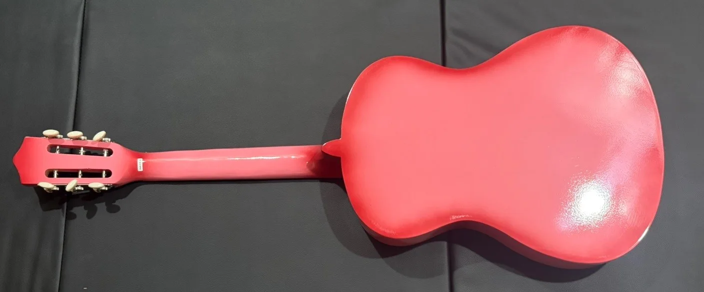 Taylor Swift Signed 38" Pink Acoustic Guitar (PSA), image 3