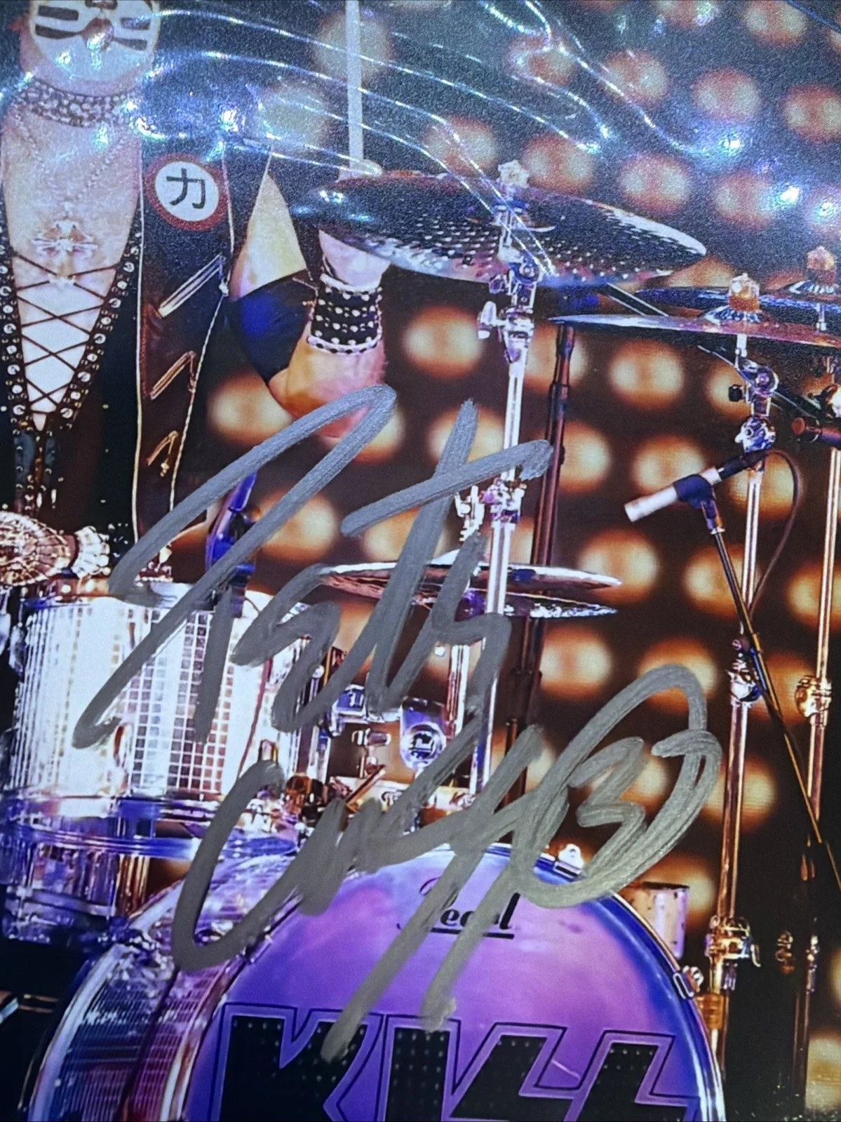 PETER CRISS Signed KISS Authentic Original 8x10" REAL Autograph w/COA, image 2