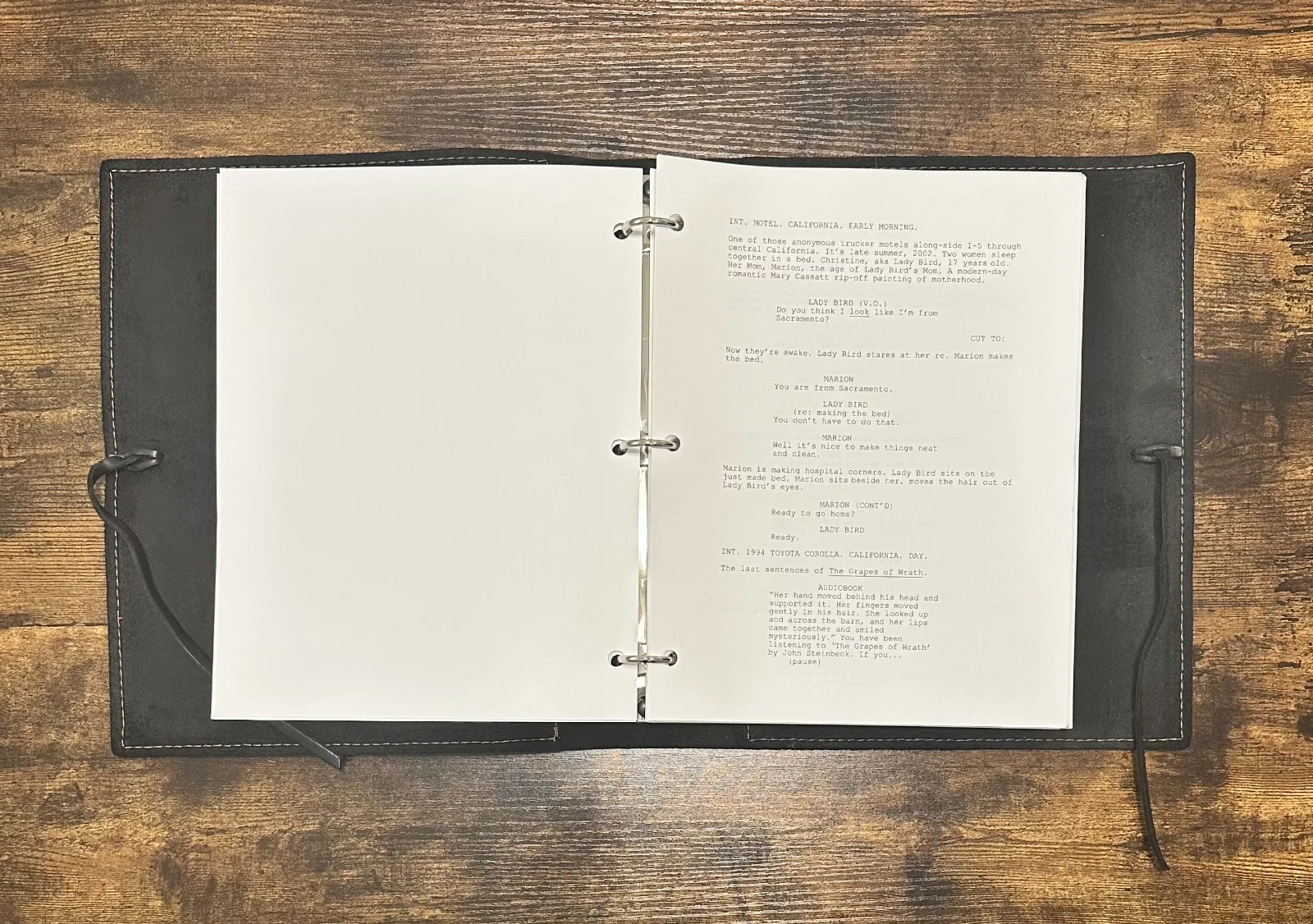 Greta Gerwig — LADY BIRD FYC Leather-bound Signed Script Screenplay GRETA GERWIG + Cast RARE, image 3