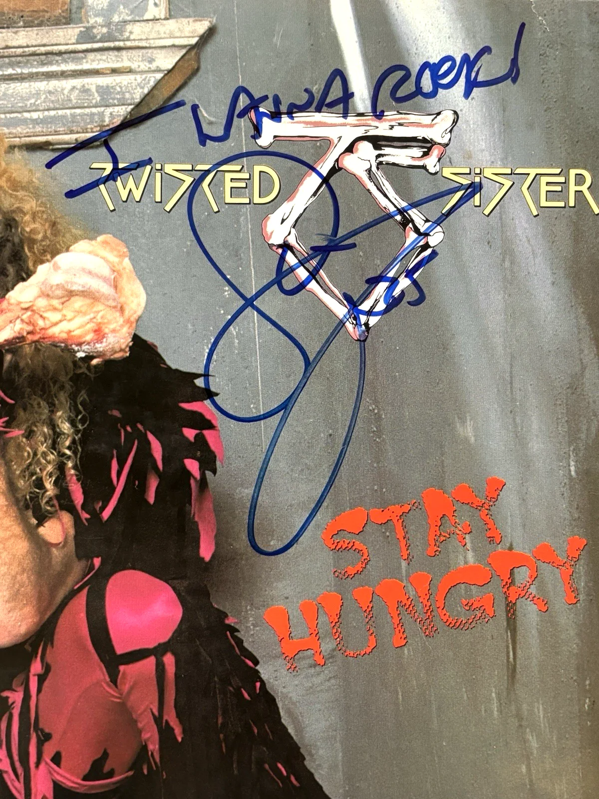 DEE SNIDER Signed TWISTED SISTER LP Vinyl Album PSA DNA COA with "I WANNA ROCK", изображение 3