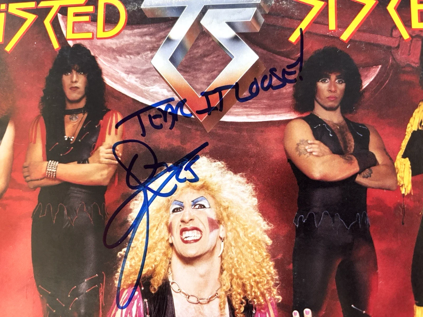 DEE SNIDER Signed TWISTED SISTER LP Vinyl Album PSA DNA COA with INSCRIPTION, image 3