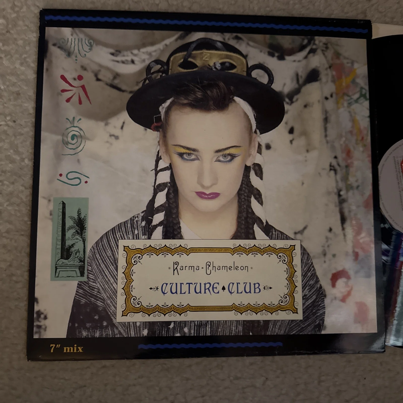 Culture Club Karma Chameleon 12" Maxi Single Vinyl Boy George UK Pressing, изображение 2