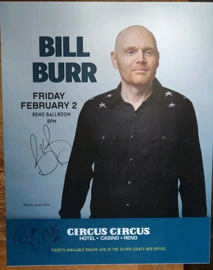 bill burr/ Rick Delia — BILL BURR Signed Casino Lobby Advertising Poster 28x22 Not Paper! Acrylic PVC?, изображение 3