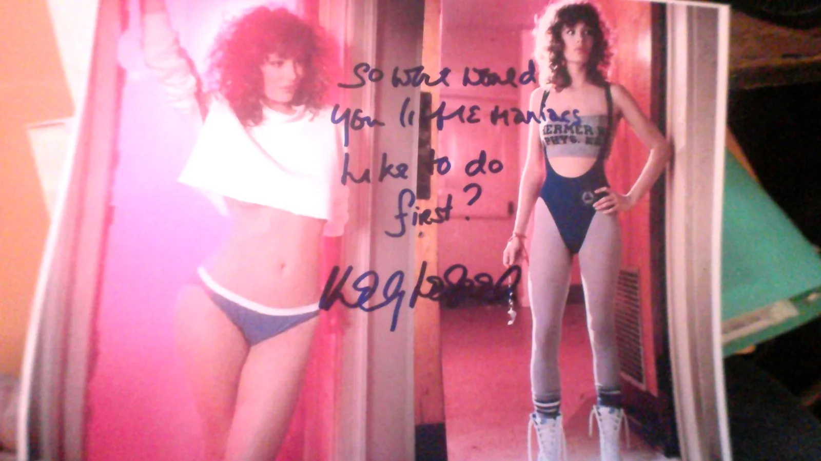 Kelly LeBrock — Kelly LeBrock Lisa Weird Science signed Color 8x11 Photo