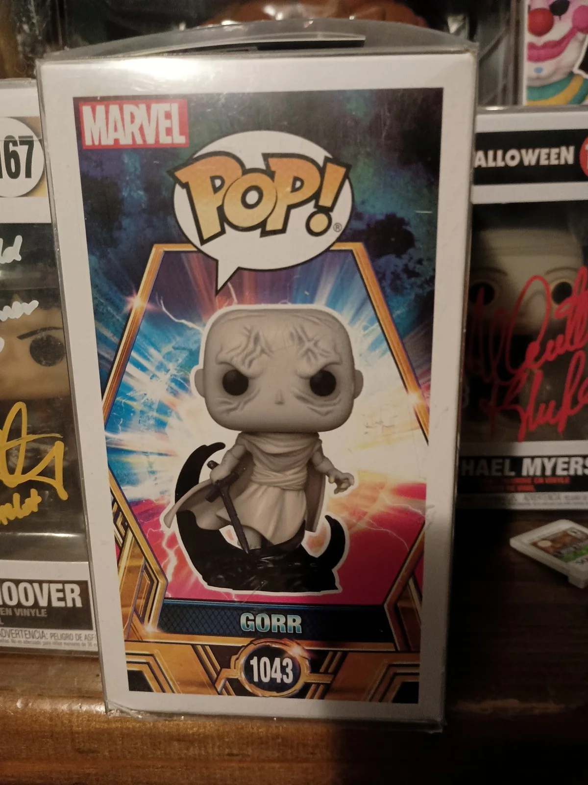 Christian Bale Signed Gorr Funko Pop #1043 W/COA Autograph Marvel, image 4