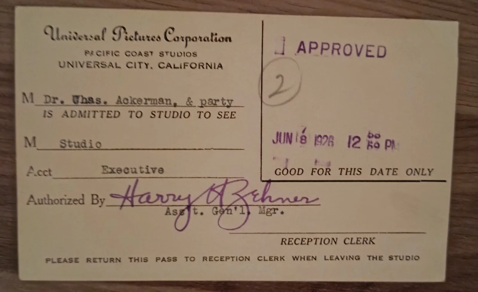 Harry Zelner, Marjorie Jordan — Golden Age Of Hollywood 100 Year Old - Two Studio Signatures., изображение 3