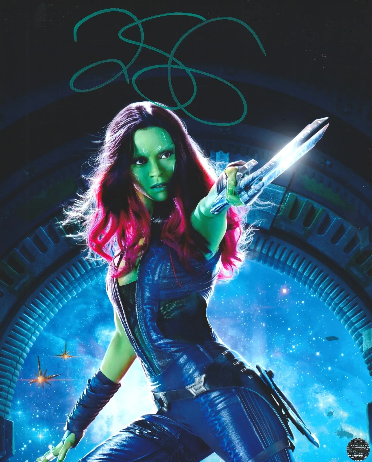 Zoe Saldana — Zoe Saldana Signed Autographed Guardians of the Galaxy 8x10 Photo/COA/Hologram