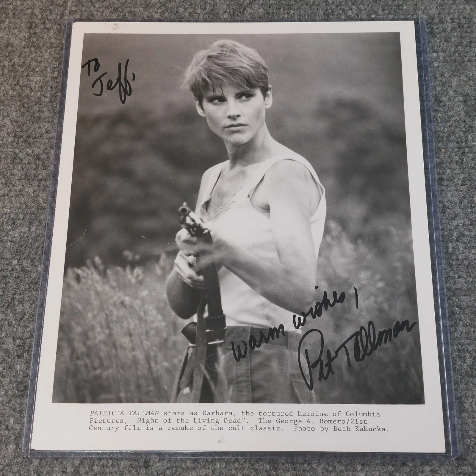 Patricia Tallman — Patricia Tallman SIGNED 8x10 Photo Night of the Living Dead Barbara 1990