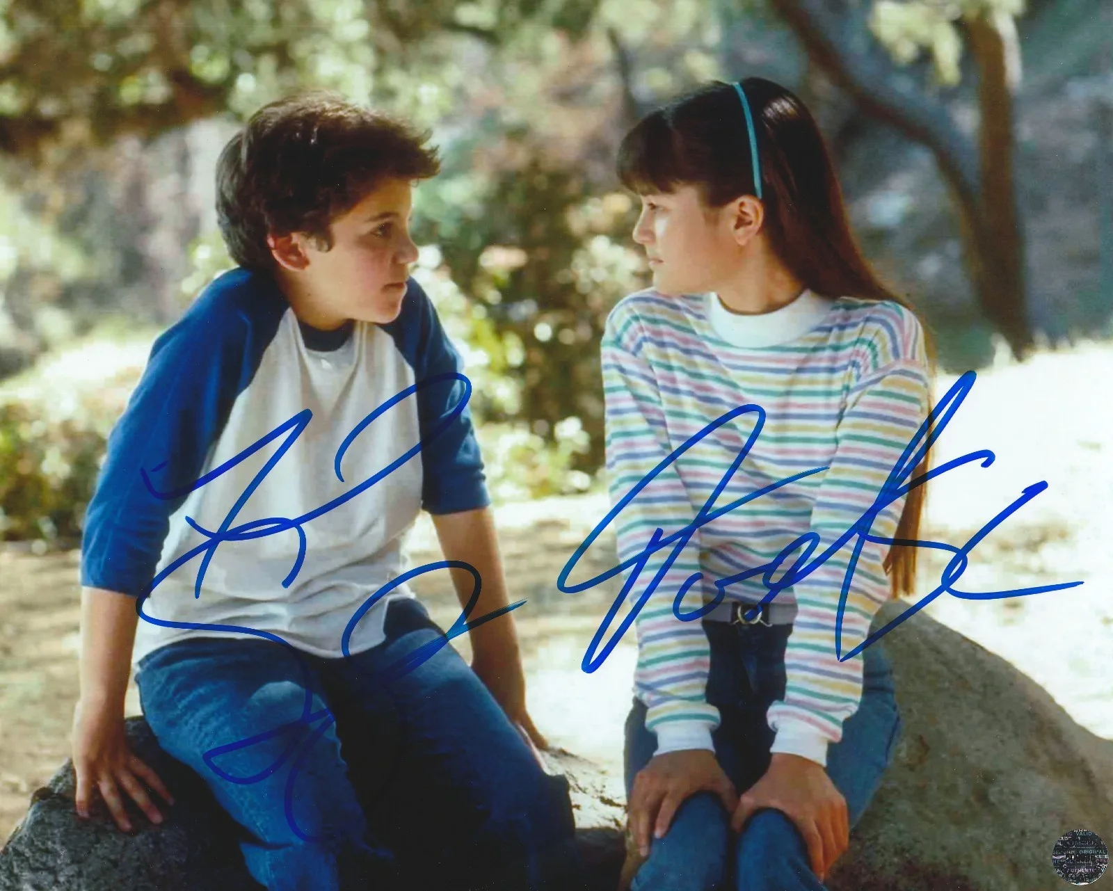 Fred Savage and Danica McKellar — Fred Savage & Danica McKellar Autographed Wonder Years 8x10 Photo with COA/HOLO