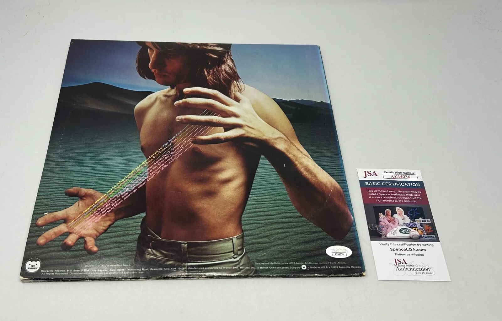 Todd Rundgren signed Back To The Bars Album JSA COA, image 2