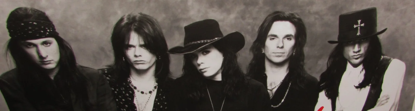 1991 BANG TANGO 8" X 10" B & W PHOTOGRAPH AUTOGRAPHED BY THREE BAND MEMBERS, image 5