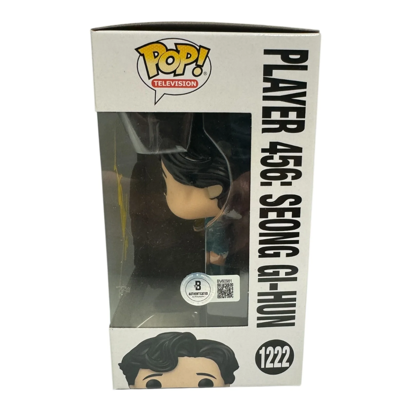 LEE JUNG JAE — LEE JUNG JAE SIGNED AUTOGRAPH SQUID GAME FUNKO POP 1222 BECKETT BAS, изображение 2