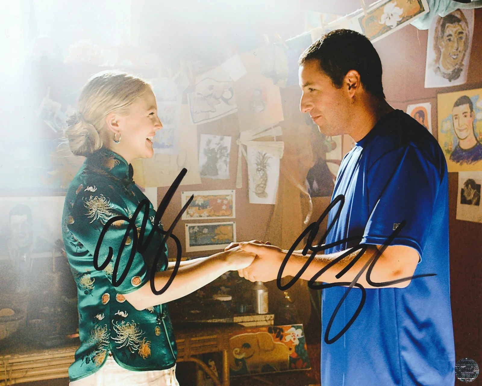 Adam Sandler and Drew Barrymore — Adam Sandler & Drew Barrymore Autographed 50 First Dates 8x10 photo/COA/Holo