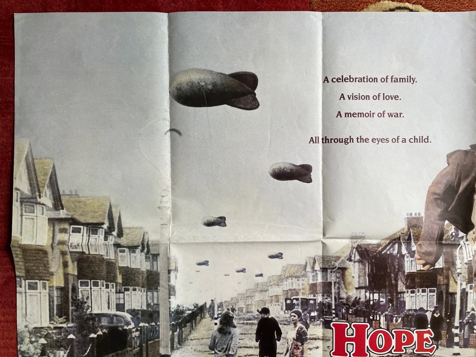 HOPE AND GLORY (1987) Original UK Quad Movie Film Poster Sarah Miles, изображение 2
