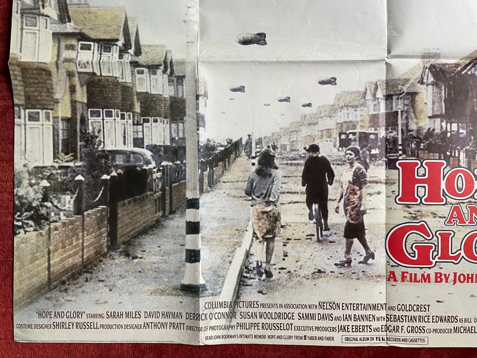 HOPE AND GLORY (1987) Original UK Quad Movie Film Poster Sarah Miles, изображение 4