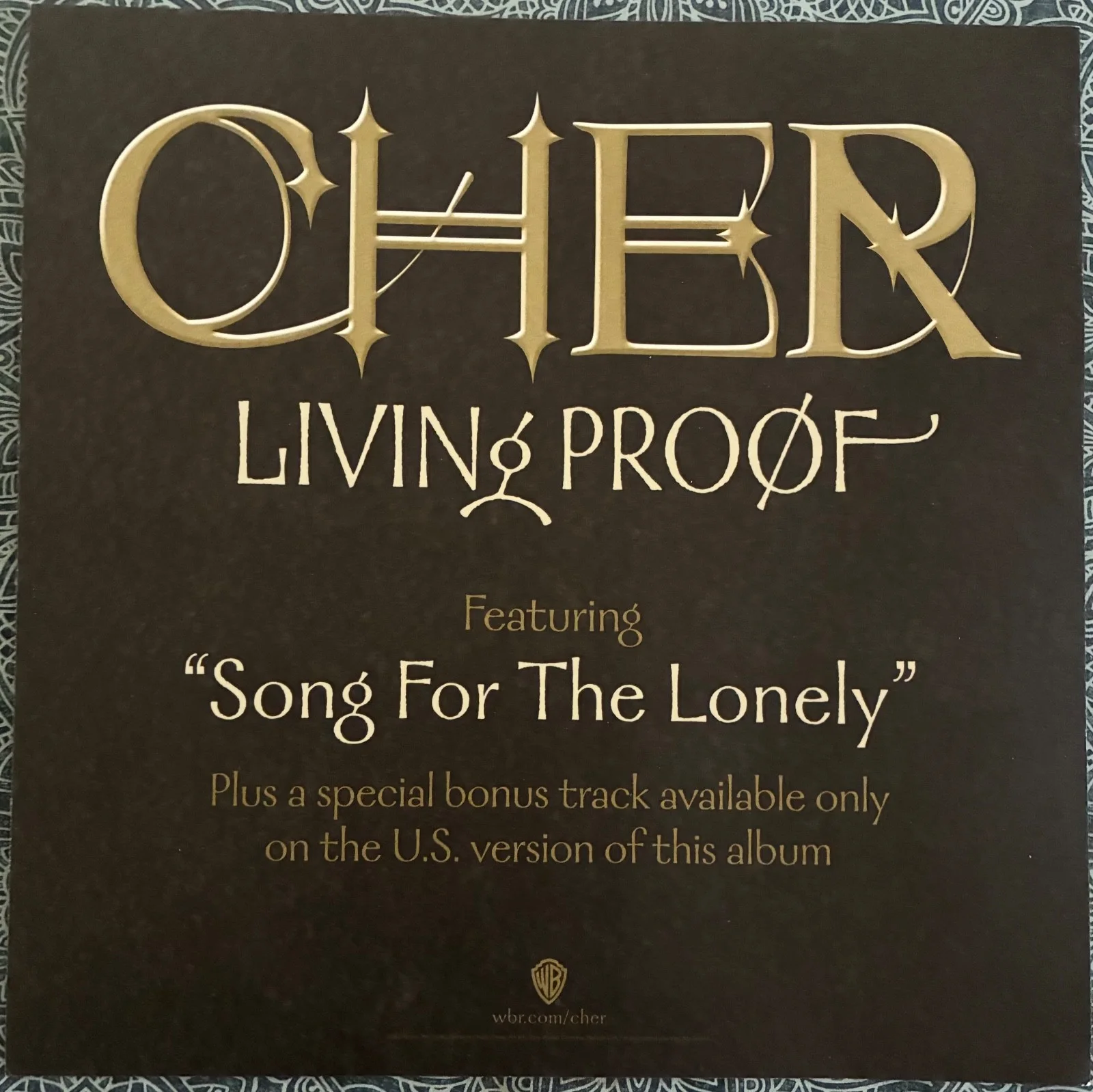 CHER Signed LIVING PROOF 12x12 Promo Litho Autograph "All My Love" Inscribed, image 3