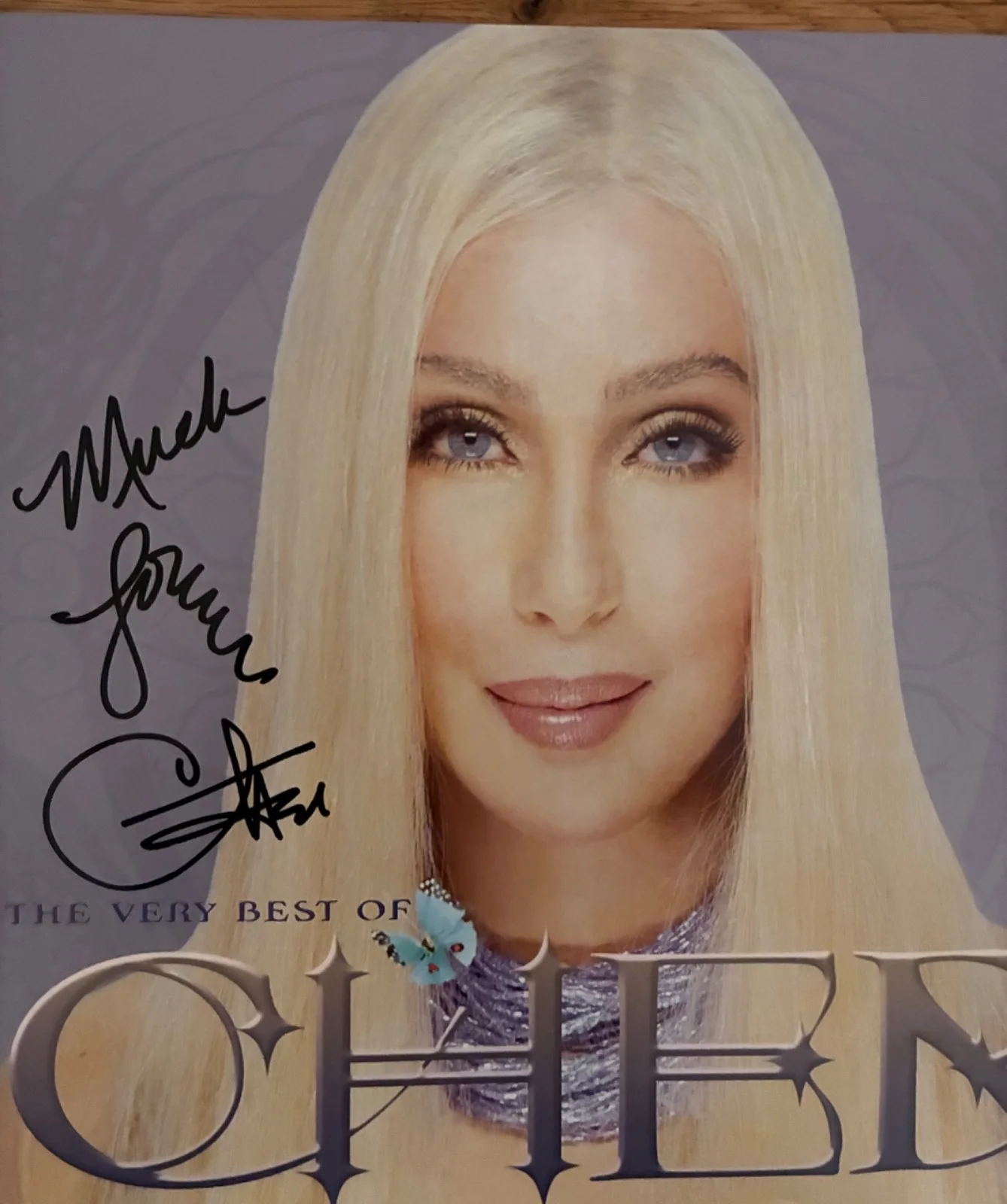 CHER Signed 12x12 Promo Flat - The Very Best Of / Farewell Tour - Much Love Auto, изображение 2