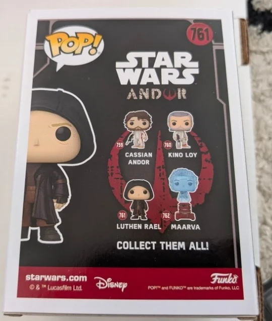 STELLAN SKARSGARD signed FUNKO POP Luthen Real SWAU coa ANDOR Star Wars, изображение 3