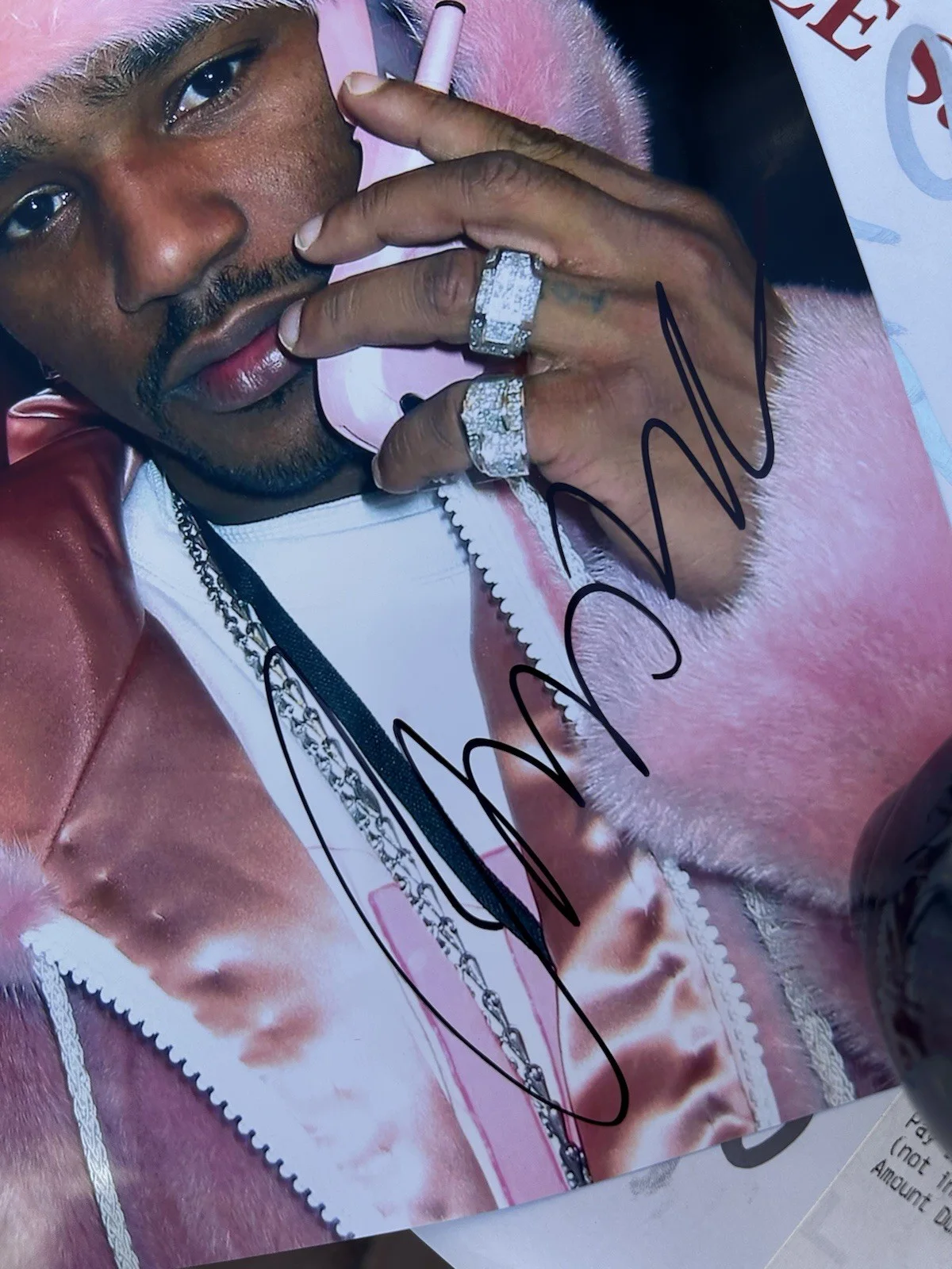 Rapper Cam’ron Autograph 8x10 Photo Killa Cam Dipset (proof photo), image 2