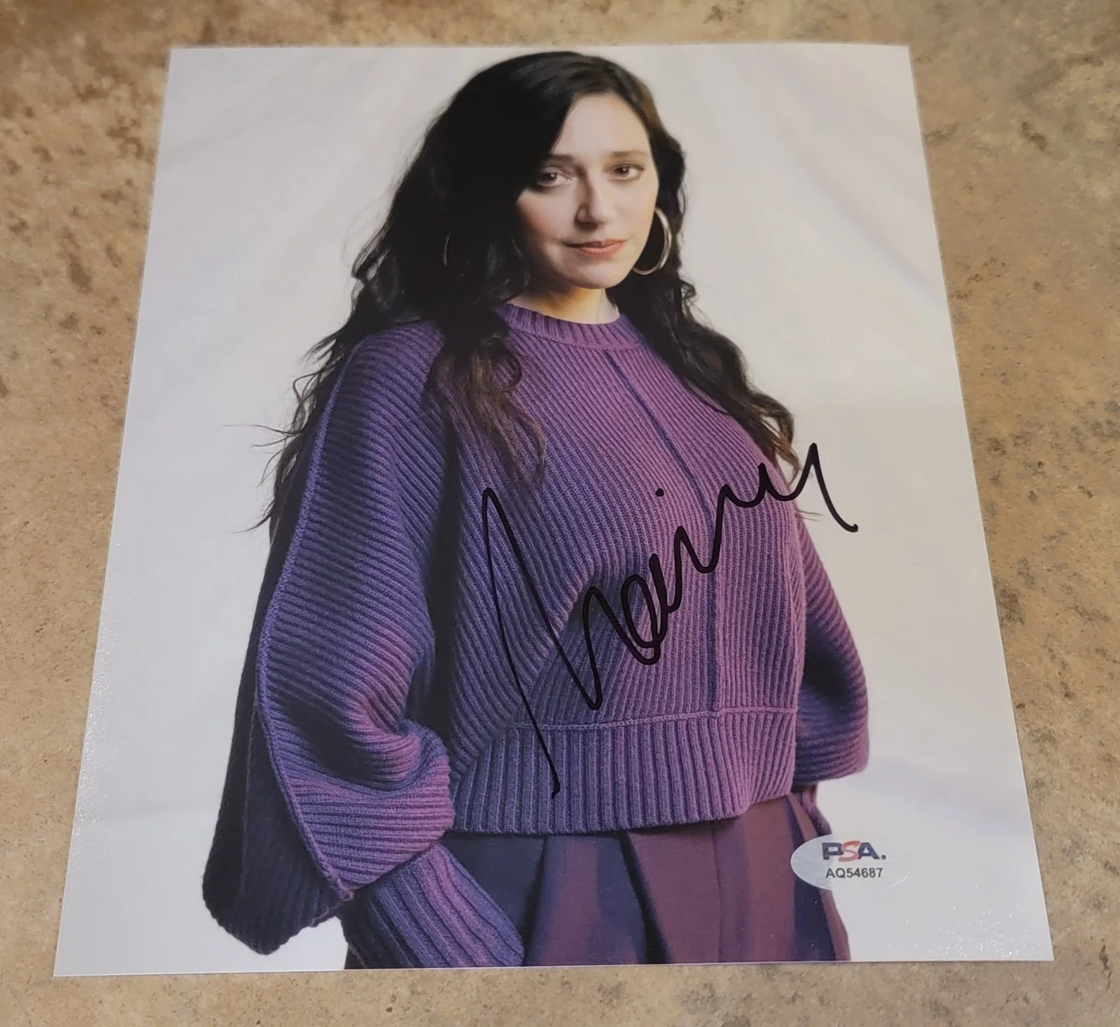 Mariana Trevino — Mariana Trevino signed 8x10 photo PSA DNA autograph purple shirt