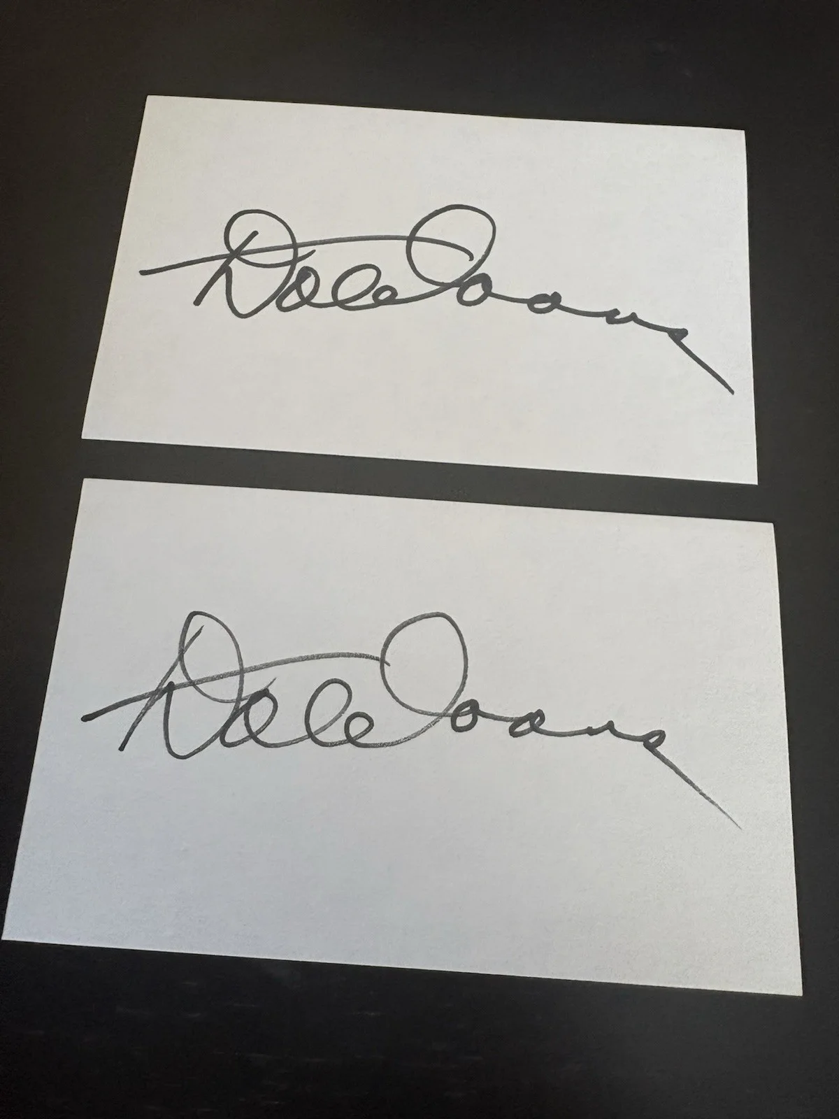 Dale Evans — Dale Evans, Actress, Singer, Lot Of 2, Signed Autographed Index Cards